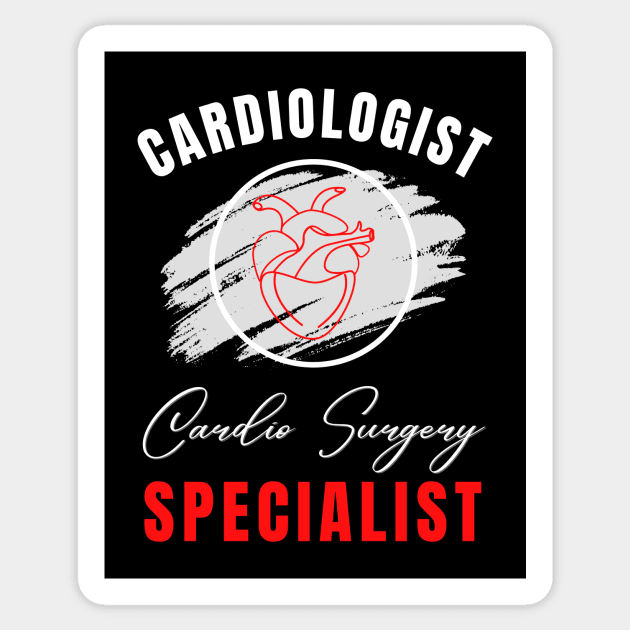 Cardiologist Cardio Surgery Specialist Sticker by Digital Mag Store